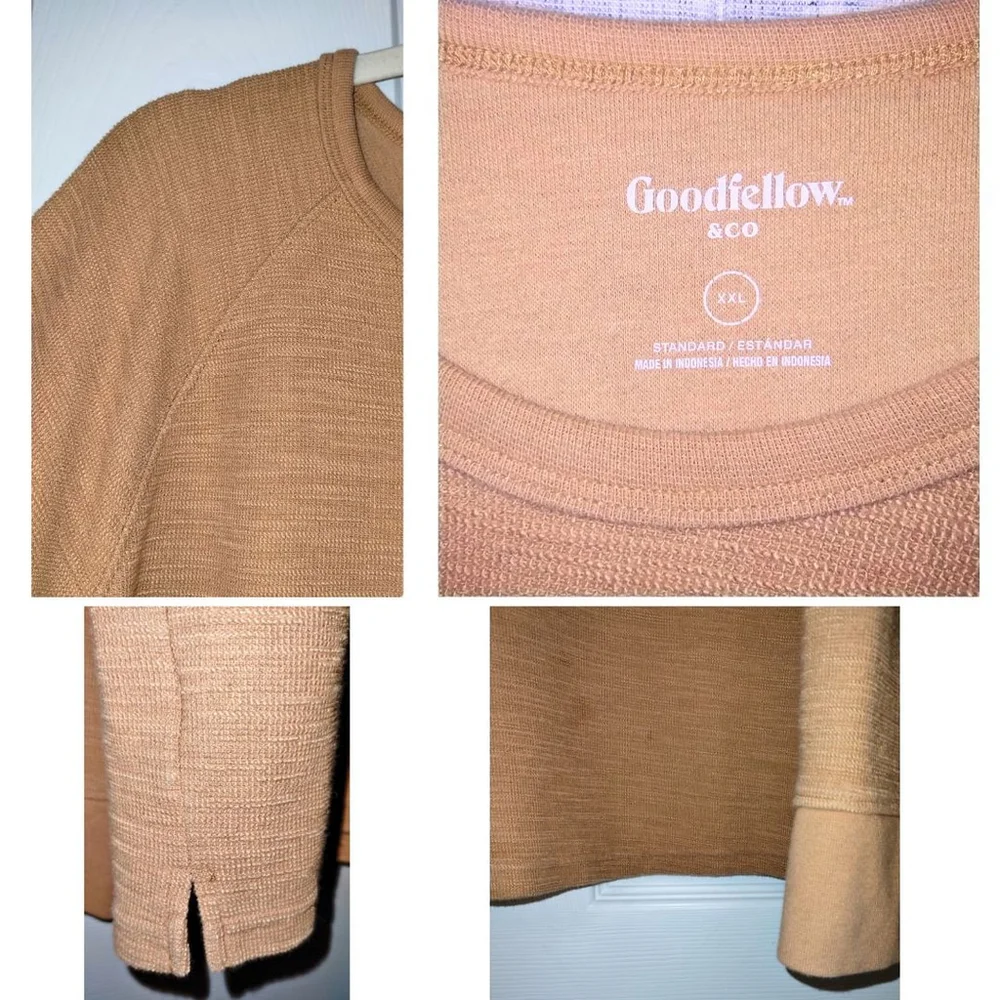 Men's Goodfellow & Co Crewneck Sweater Brown (Size XXL)